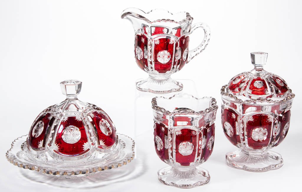 FROST CRYSTAL / PEERLESS (OMN) - RUBY-STAINED (1 of 1)