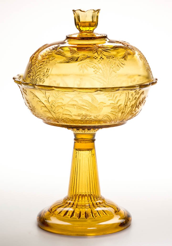 HUMMINGBIRD COVERED COMPOTE (1 of 1)