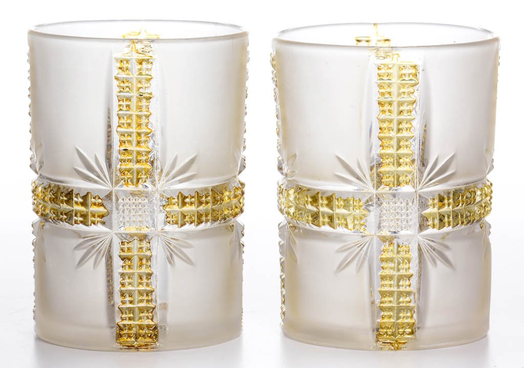 KLONDIKE / AMBERETTE - AMBER-STAINED TUMBLERS, LOT OF (1 of 1)