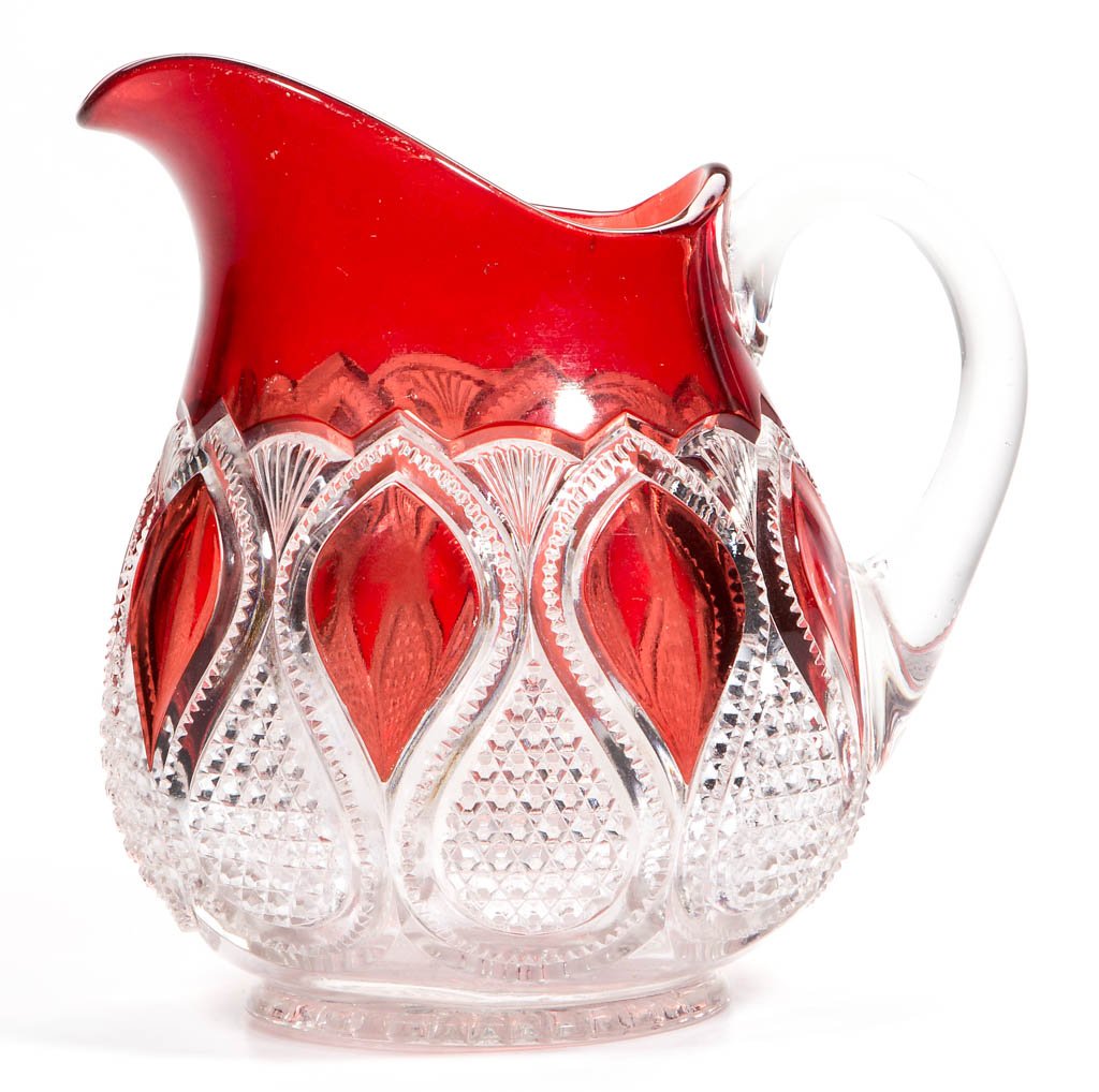 NEW JERSEY - RUBY-STAINED WATER PITCHER (1 of 1)