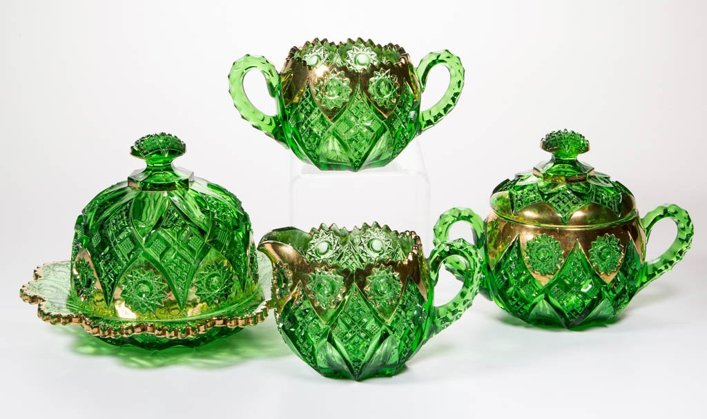 NORTHWOOD NO. 12 / HOBSTAR FOUR-PIECE TABLE SET (1 of 1)