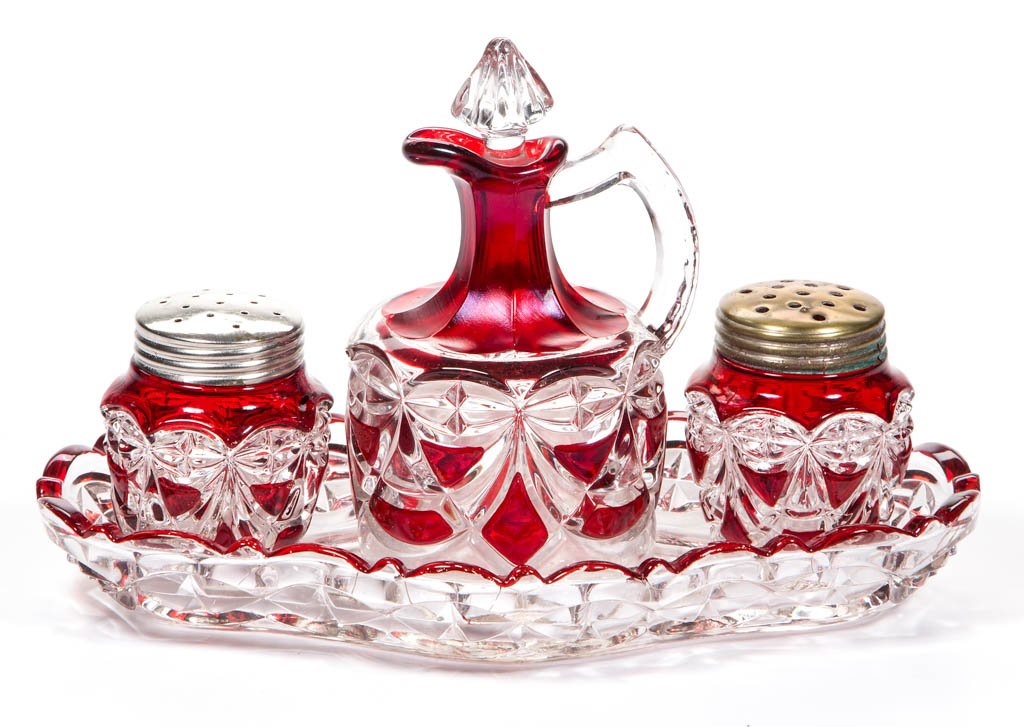 RIVERSIDE NO. 431 / VICTORIA - RUBY-STAINED FOUR-PIECE (1 of 1)