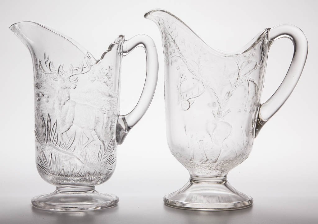 ASSORTED DEER EAPG WATER PITCHERS, LOT OF TWO (1 of 1)