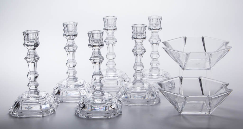 ASSORTED LEAD-CRYSTAL ARTICLES, LOT OF EIGHT (1 of 1)