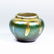 TIFFANY FAVRILE PULLED FEATHER CABINET VASE