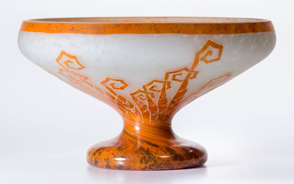 SCHNEIDER FOUGÈRE ART-DECO CAMEO COMPOTE (1 of 1)