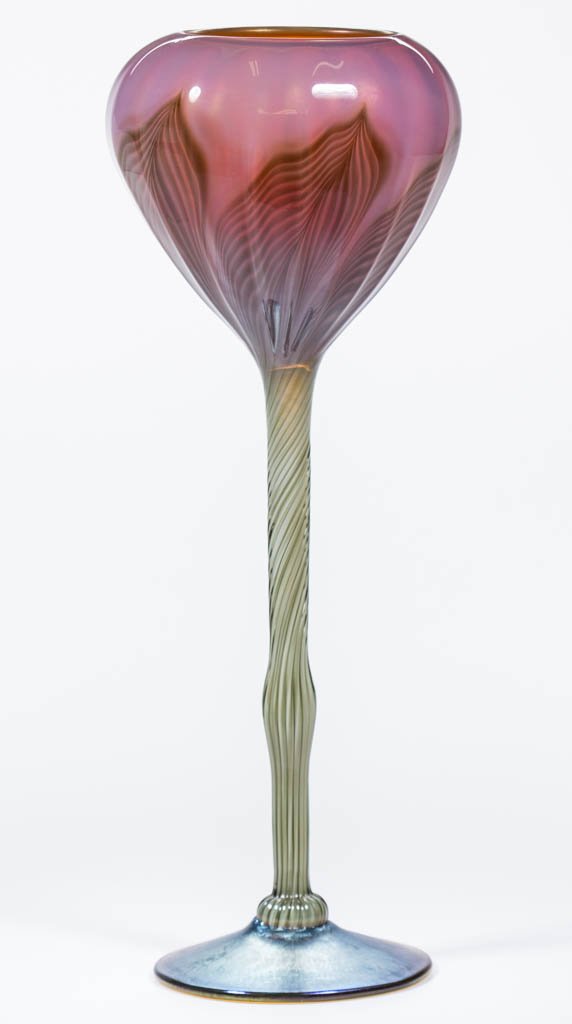 LUNDBERG FLOWER-FORM STUDIO ART GLASS VASE (1 of 1)