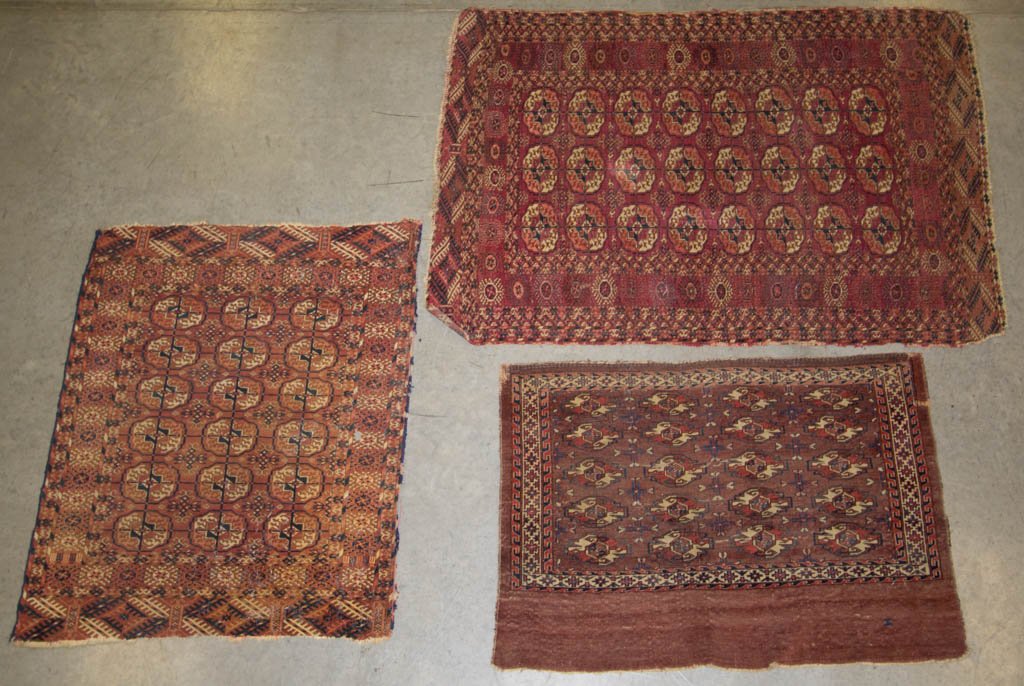 SEMI-ANTIQUE ORIENTAL SCATTER RUGS, LOT OF THREE (1 of 7)
