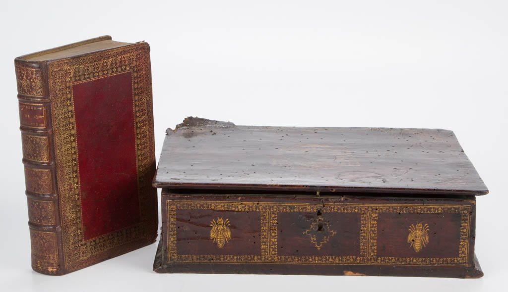 CONTINENTAL LEATHER-COVERED DOCUMENT BOX (1 of 3)