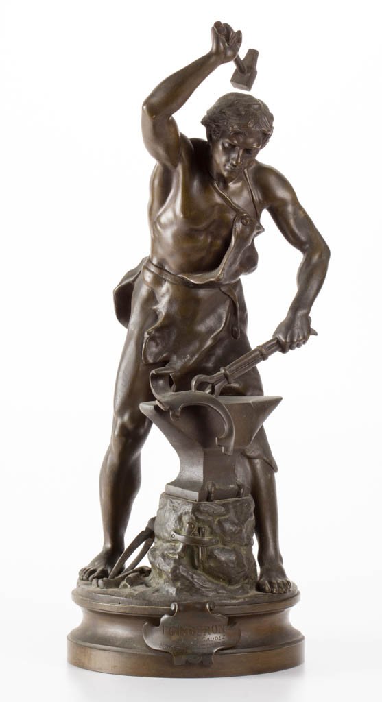 ADRIEN ETIENNE GAUDEZ (1845 - 1902) BRONZE SCULPTURE, (1 of 5)