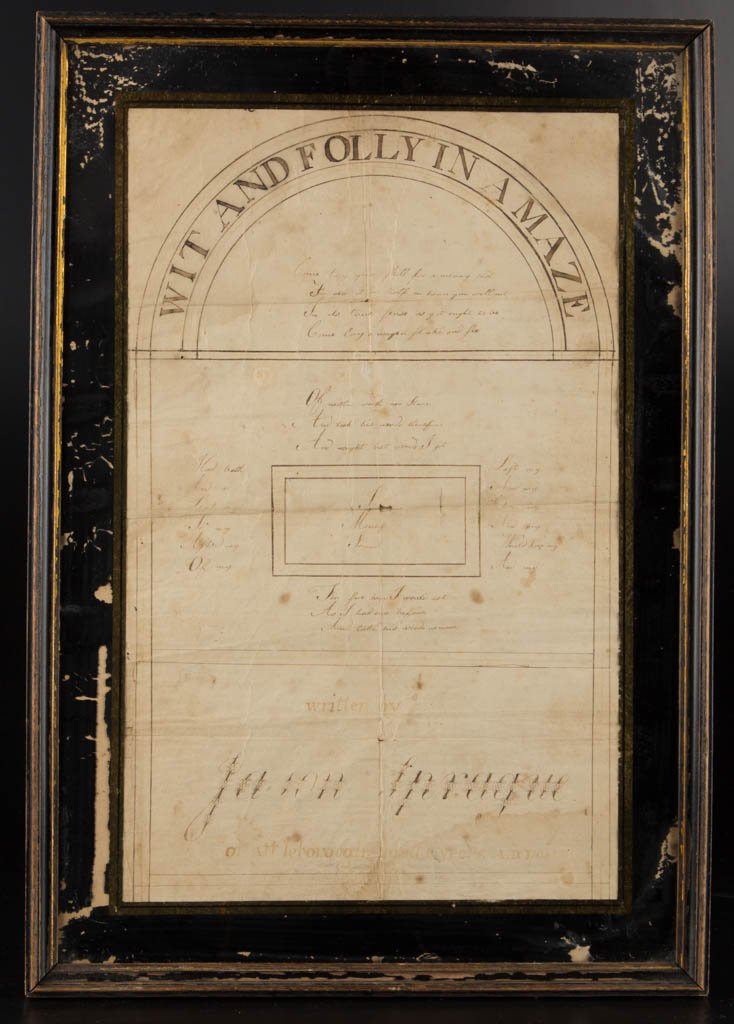 "WIT AND FOLLY IN A MAZE" MANUSCRIPT DRAWING (1 of 3)