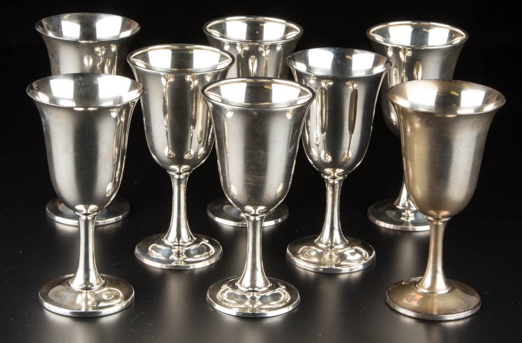 R. WALLACE & SONS MFG. CO. STERLING SILVER GOBLETS, LOT (1 of 1)