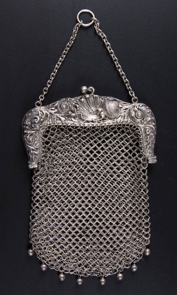 WHITING STERLING SILVER LADY'S MESH PURSE (1 of 1)