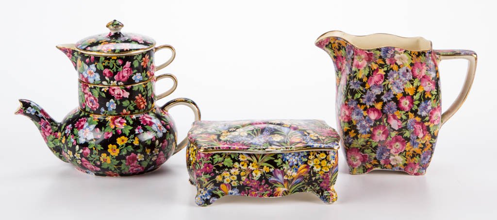 ENGLISH ROYAL WINTON POTTERY CHINTZ TABLEWARES, LOT OF (1 of 1)