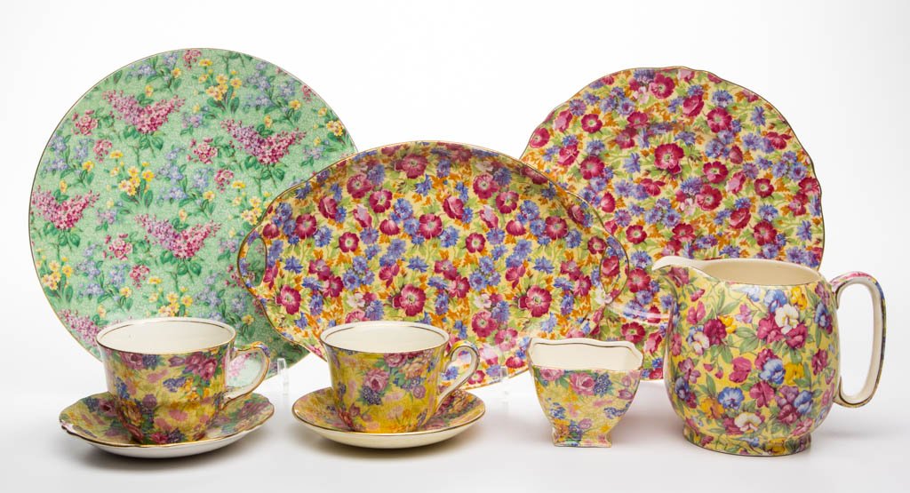 ENGLISH ROYAL WINTON POTTERY CHINTZ TABLEWARE ARTICLES, (1 of 1)