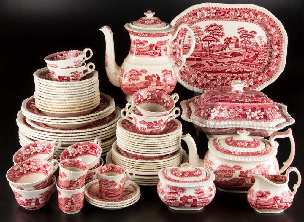 ENGLISH COPELAND POTTERY "SPODE'S TOWER" PATTERN (1 of 2)