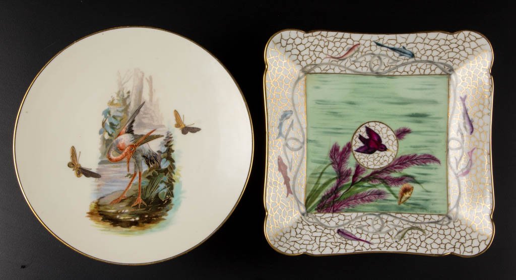 CONTINENTAL JAPANESQUE PORCELAIN PLATES, LOT OF TWO (1 of 1)