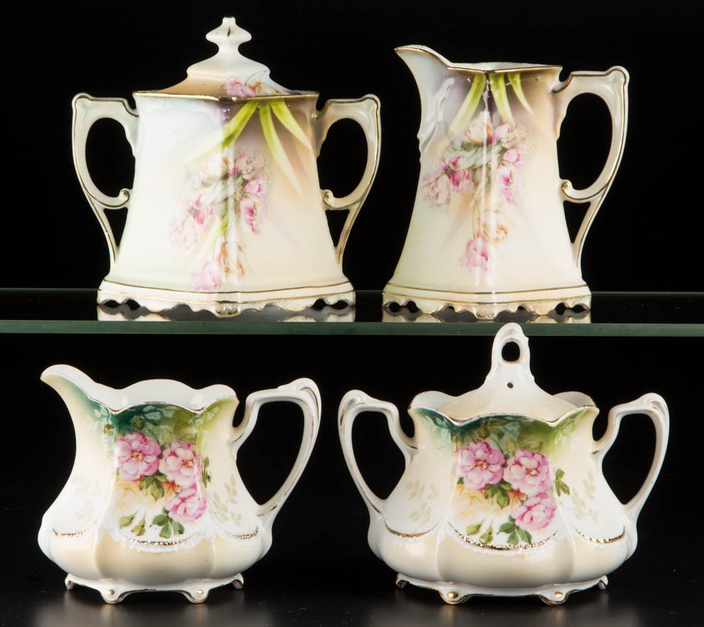 R. S. PRUSSIA PORCELAIN TEA ARTICLES, LOT OF FOUR (1 of 1)