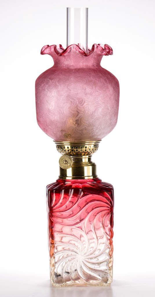 FRENCH BACCARAT PINWHEEL MINIATURE LAMP (1 of 1)