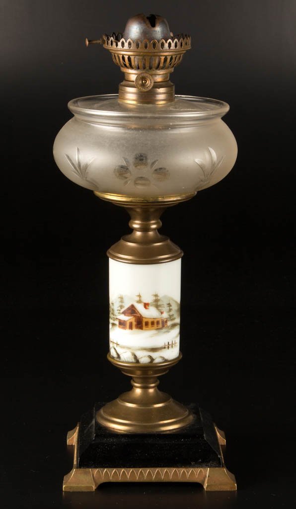 CUT AND FROSTED KEROSENE COMPOSITE LAMP (1 of 1)