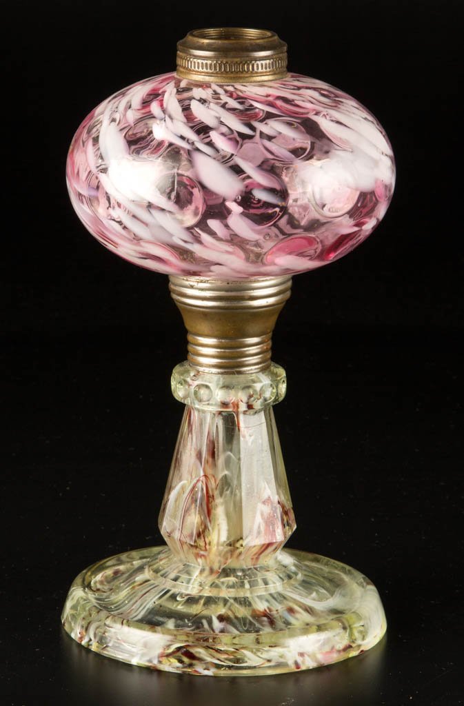 INVERTED THUMBPRINT KEROSENE STAND LAMP (1 of 1)