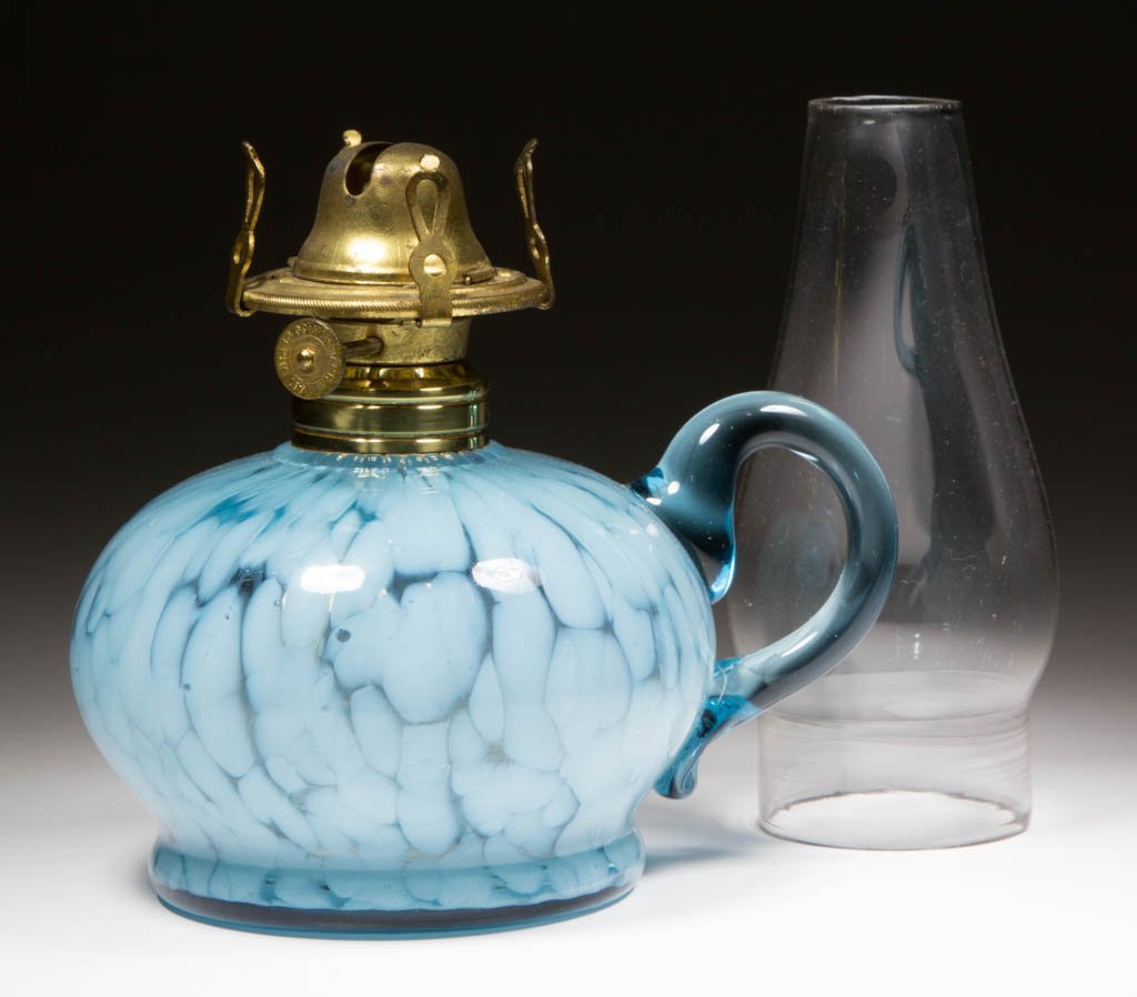 RIB-OPTIC WITH SPATTER KEROSENE FINGER LAMP (1 of 1)