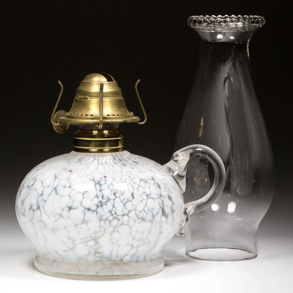 RIB-OPTIC WITH SPATTER KEROSENE FINGER LAMP (1 of 1)