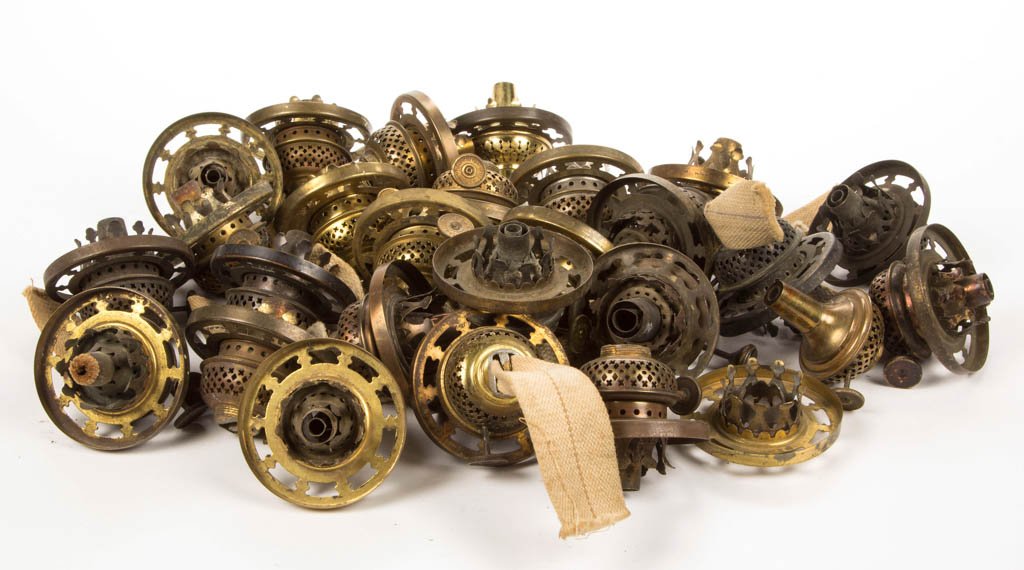 ASSORTED KOSMOS-TYPE BRASS NO. 1 SLIP BURNERS, LOT OF (1 of 1)