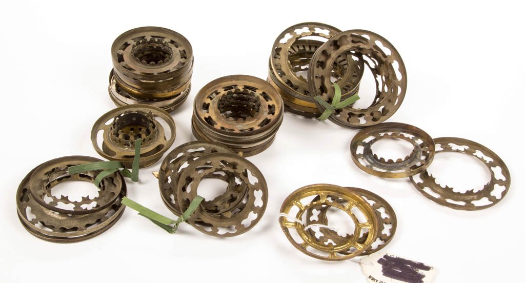 ASSORTED METAL SHADE RINGS, LOT OF 36 (1 of 1)