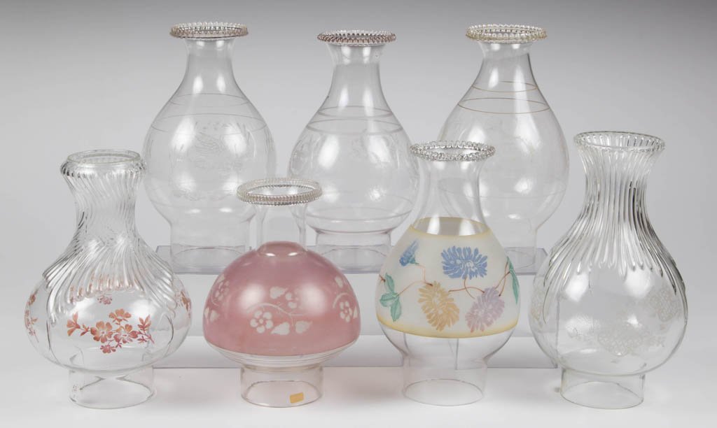 ASSORTED NO. 2 SLIP CHIMNEYS, LOT OF SEVEN (1 of 1)