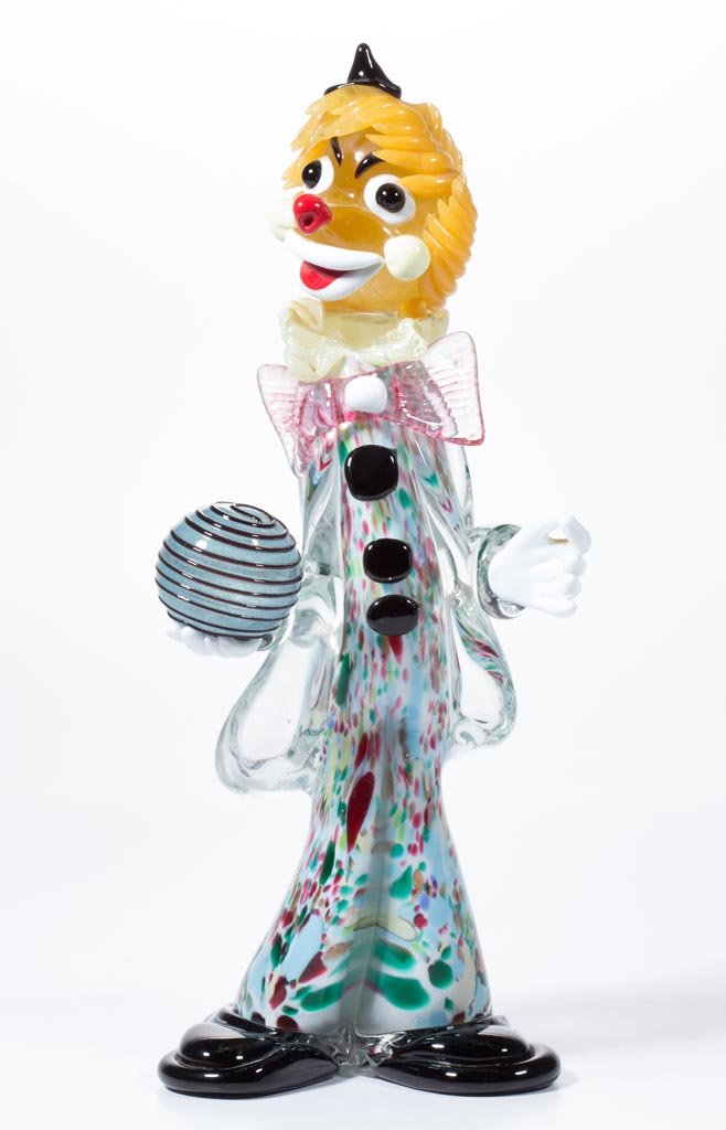 MURANO ART GLASS SPANGLED CLOWN (1 of 3)