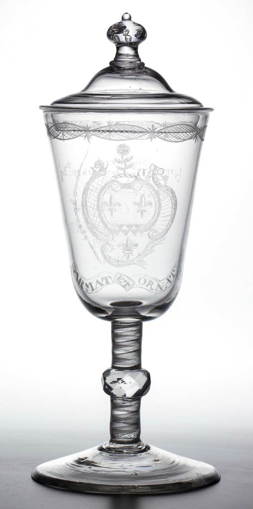 EUROPEAN FREE-BLOWN AND DIAMOND-POINT ENGRAVED (1 of 3)
