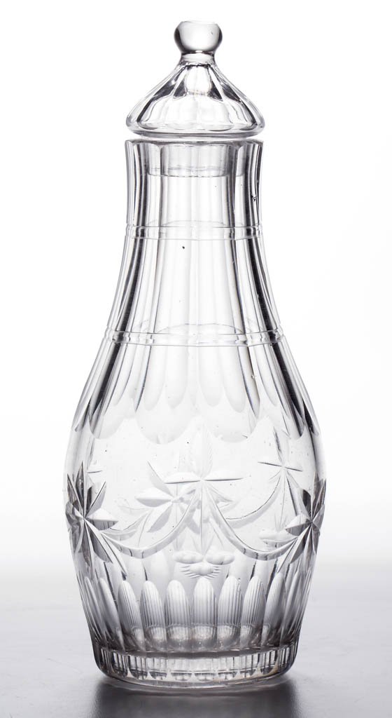 EUROPEAN BLOWN AND CUT PINT DECANTER (1 of 1)