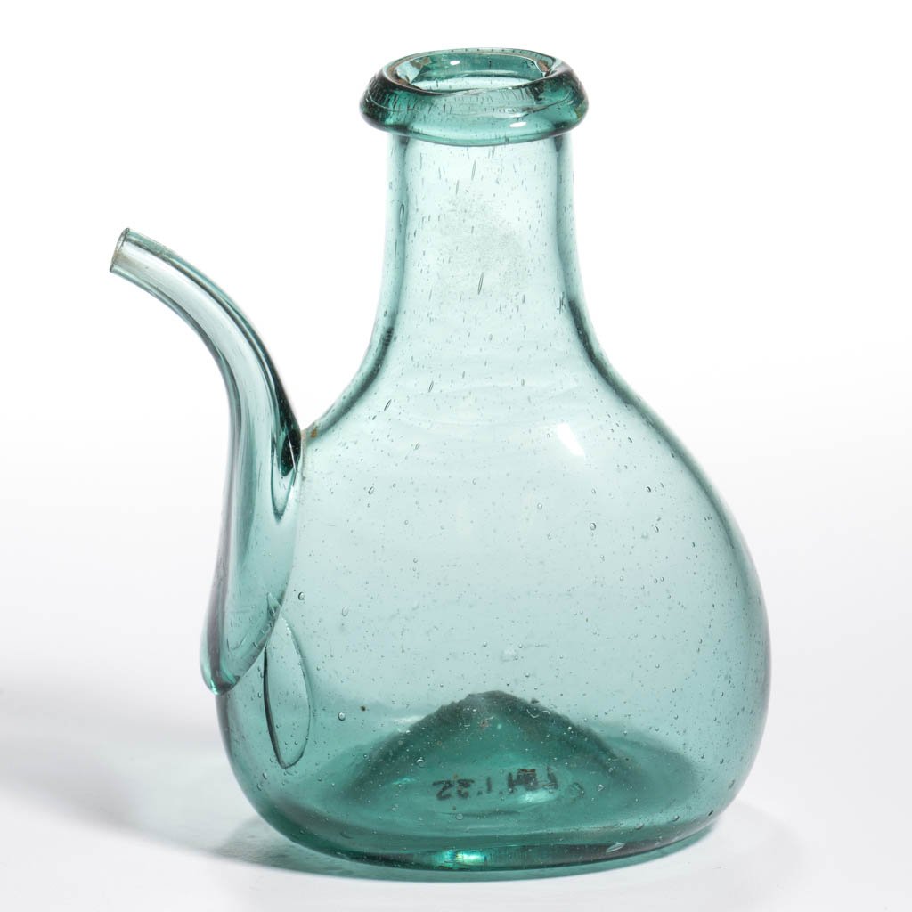 FREE-BLOWN CHESTNUT-FORM LAMP FILLER / FEEDER (1 of 1)