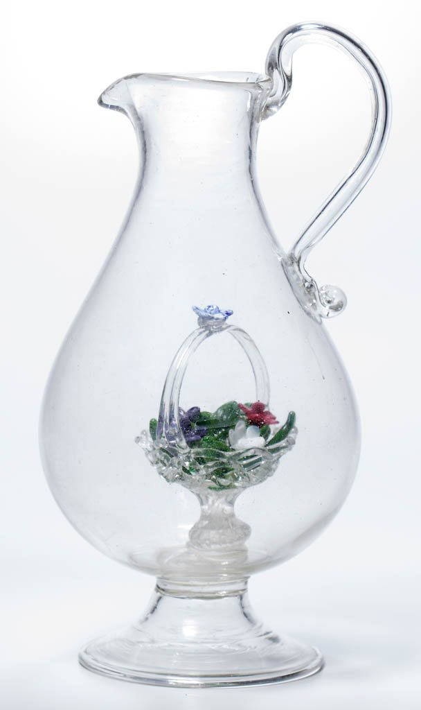 VENETIAN FREE-BLOWN WHIMSY PITCHER (1 of 1)