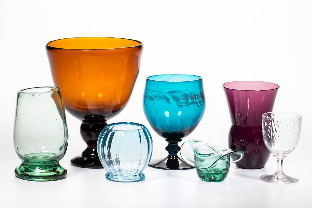 ASSORTED BLOWN ARTICLES, LOT OF SEVEN (1 of 1)