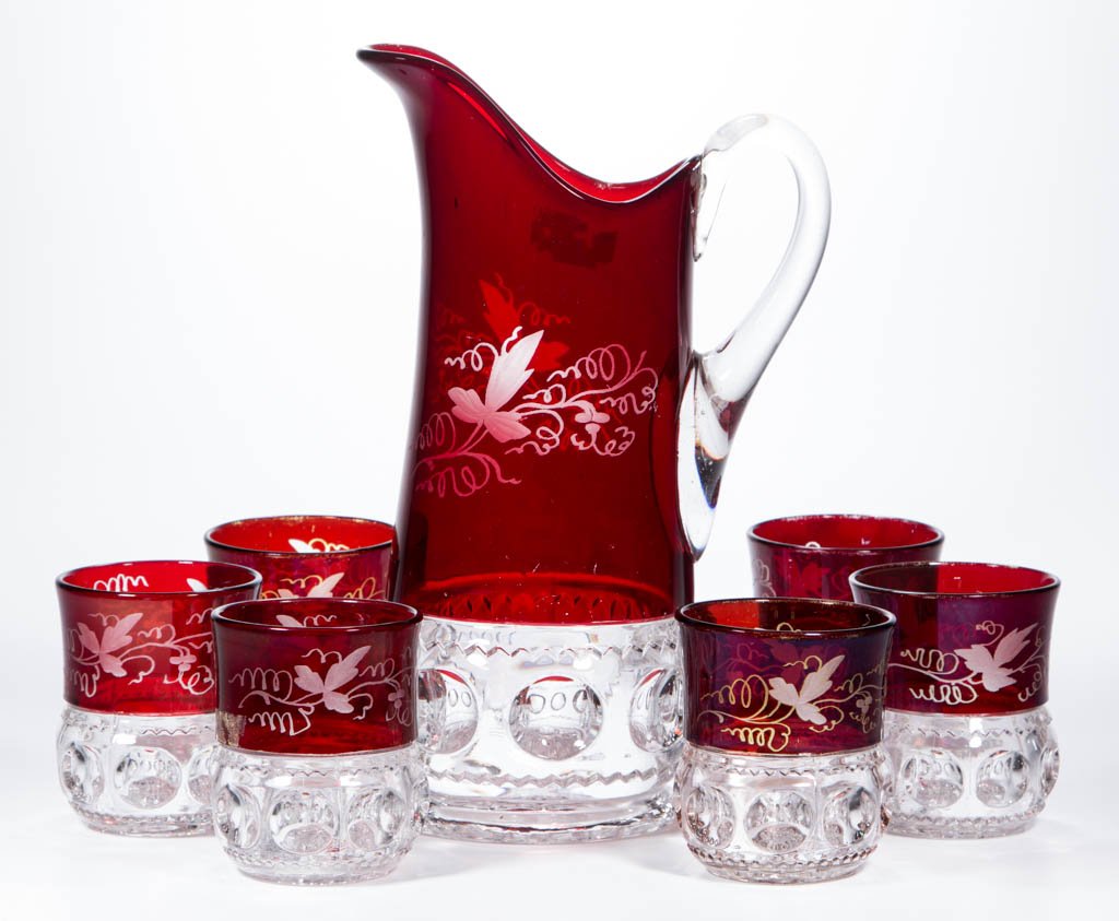 KING'S CROWN / EXCELSIOR (OMN) - RUBY-STAINED (1 of 1)