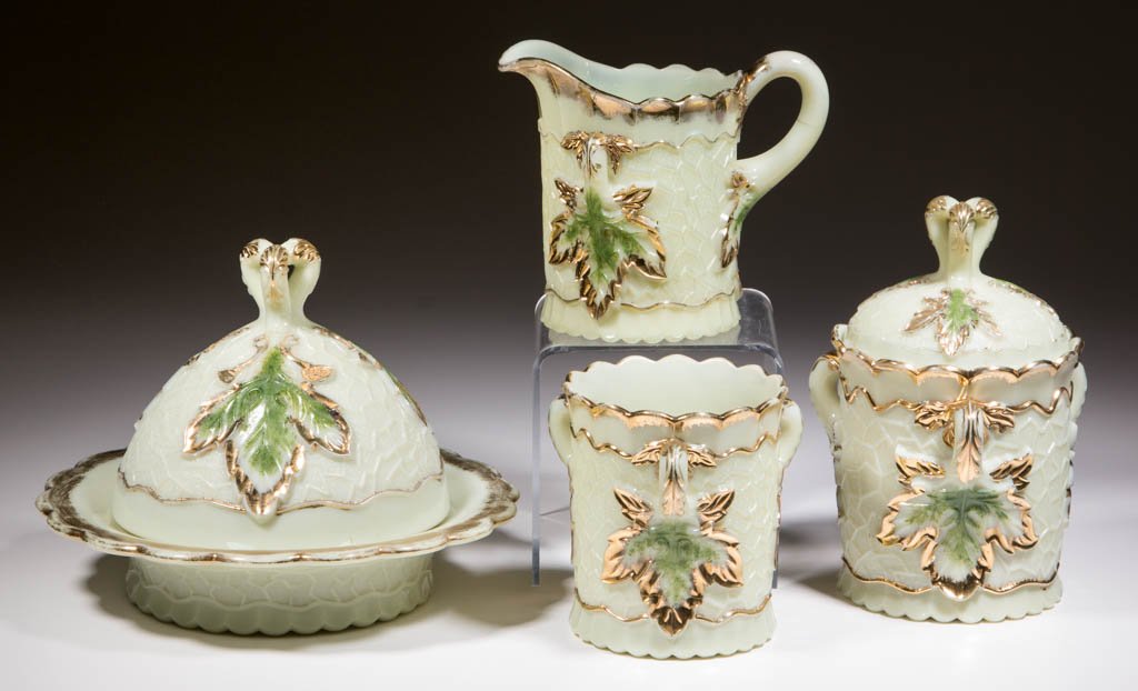 NORTHWOOD MAPLE LEAF FOUR-PIECE TABLE SET (1 of 1)