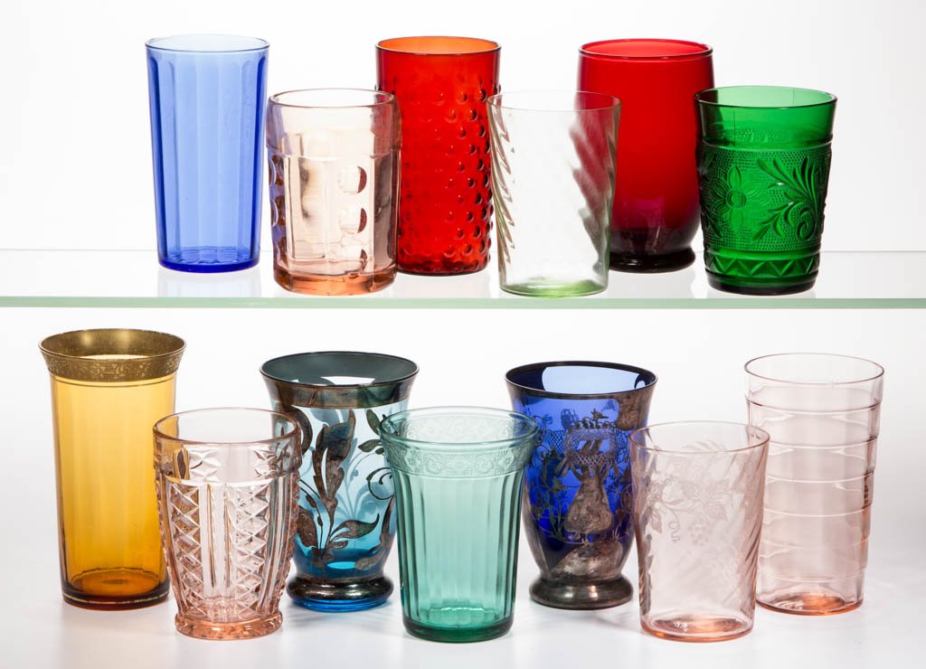 ASSORTED DEPRESSION AND RELATED TUMBLERS, LOT OF 13, (1 of 1)