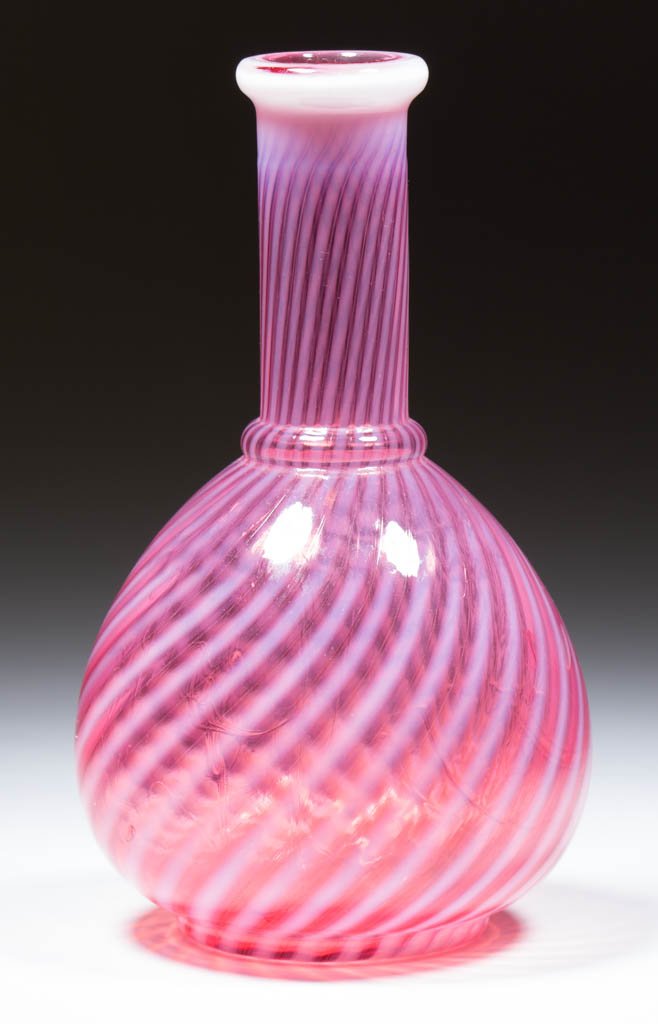 SWIRL OPALESCENT BITTERS / BARBER'S BOTTLE (1 of 1)