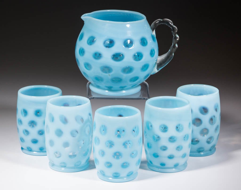 FENTON COIN DOT SIX-PIECE BEVERAGE SET (1 of 1)