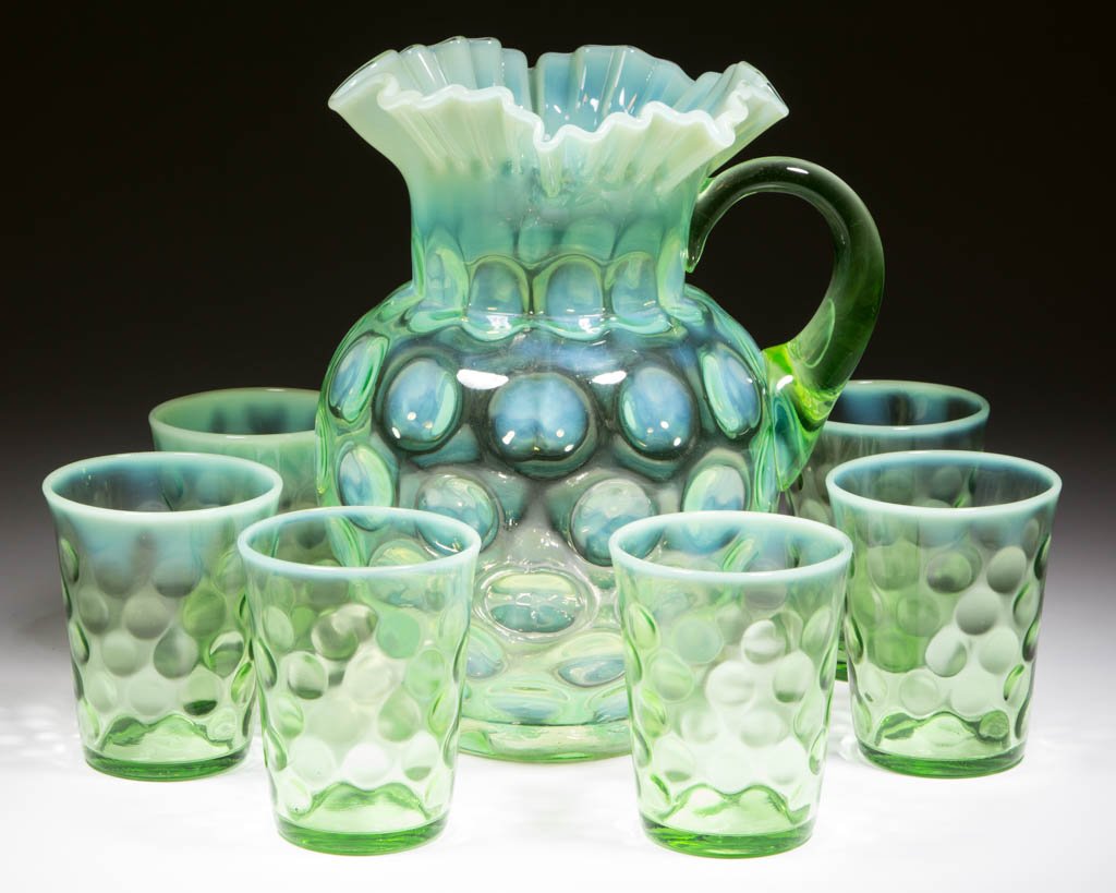 FENTON COINSPOT SEVEN-PIECE WATER SET (1 of 1)
