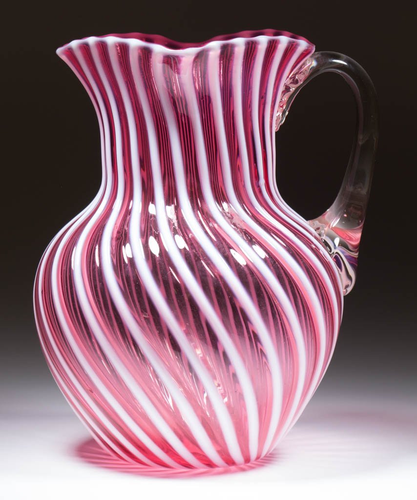 OPALESCENT SWIRL WATER PITCHER (1 of 1)