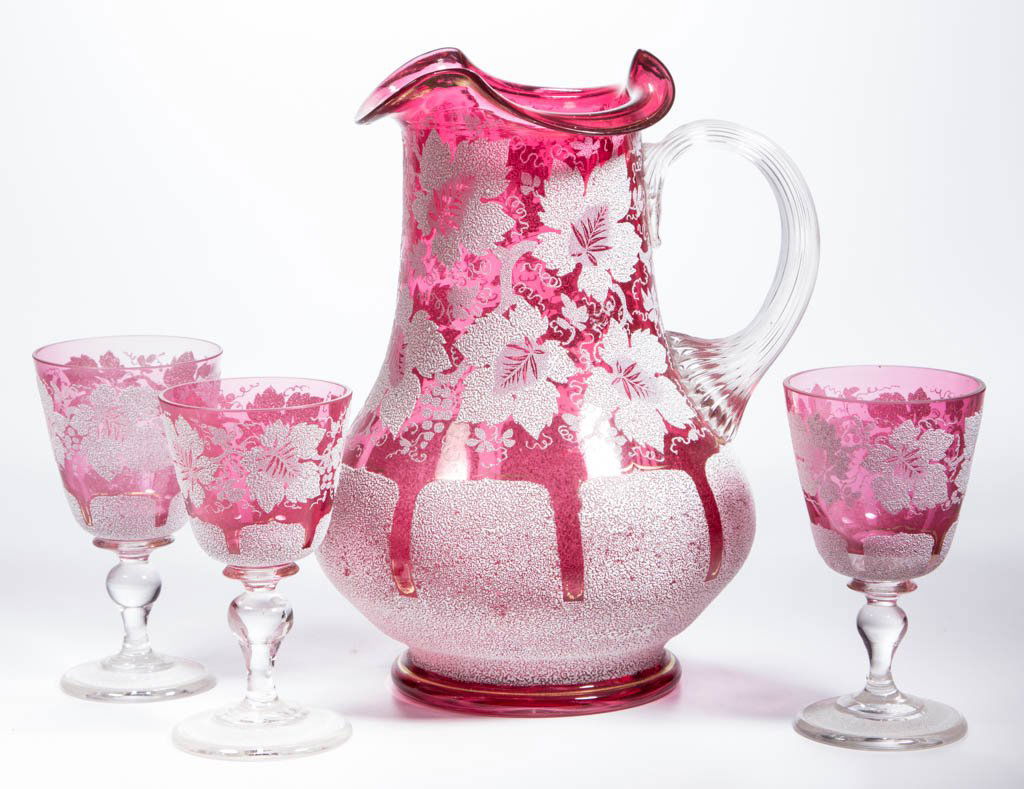 VICTORIAN TEXTURED DRINKING ARTICLES, LOT OF FOUR (1 of 1)