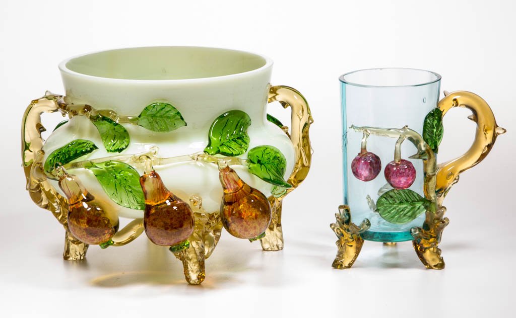 ASSORTED VICTORIAN GLASS ARTICLES, LOT OF TWO (1 of 1)