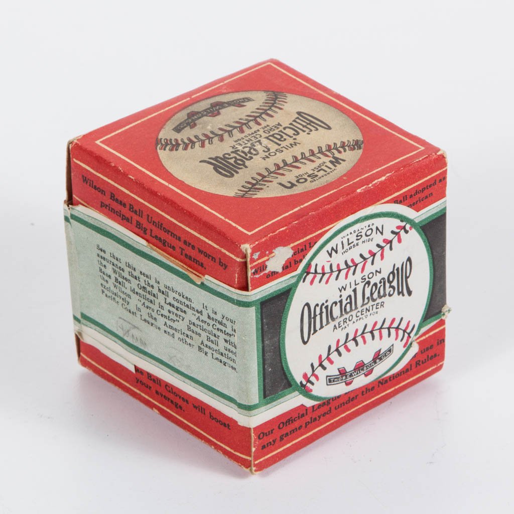 WILSON OFFICIAL LEAGUE AERO CENTER BASEBALL IN ORIGINAL (1 of 1)