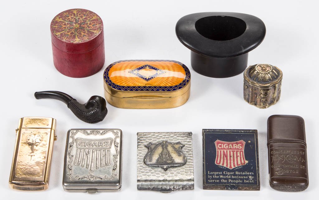 ASSORTED MATCH AND OTHER CASES, LOT OF TEN (1 of 1)