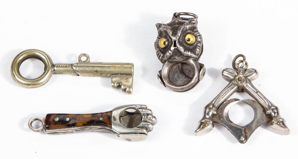 ASSORTED FIGURAL CIGAR CUTTERS, LOT OF FOUR (1 of 1)