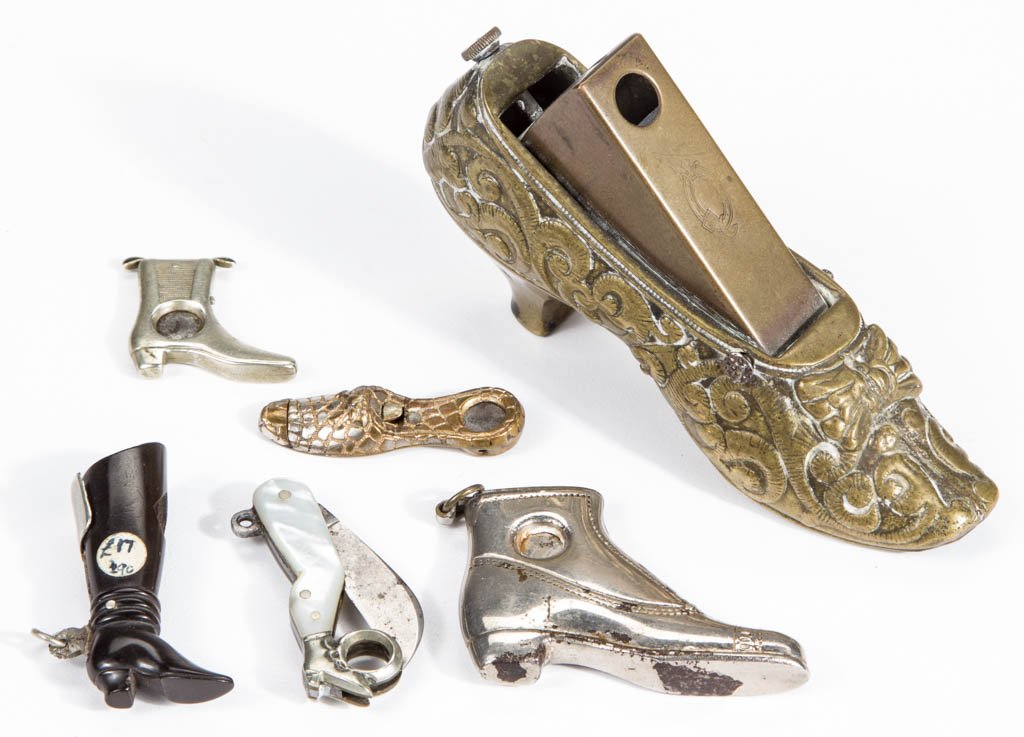 ASSORTED FIGURAL CIGAR CUTTERS, LOT OF SIX (1 of 1)