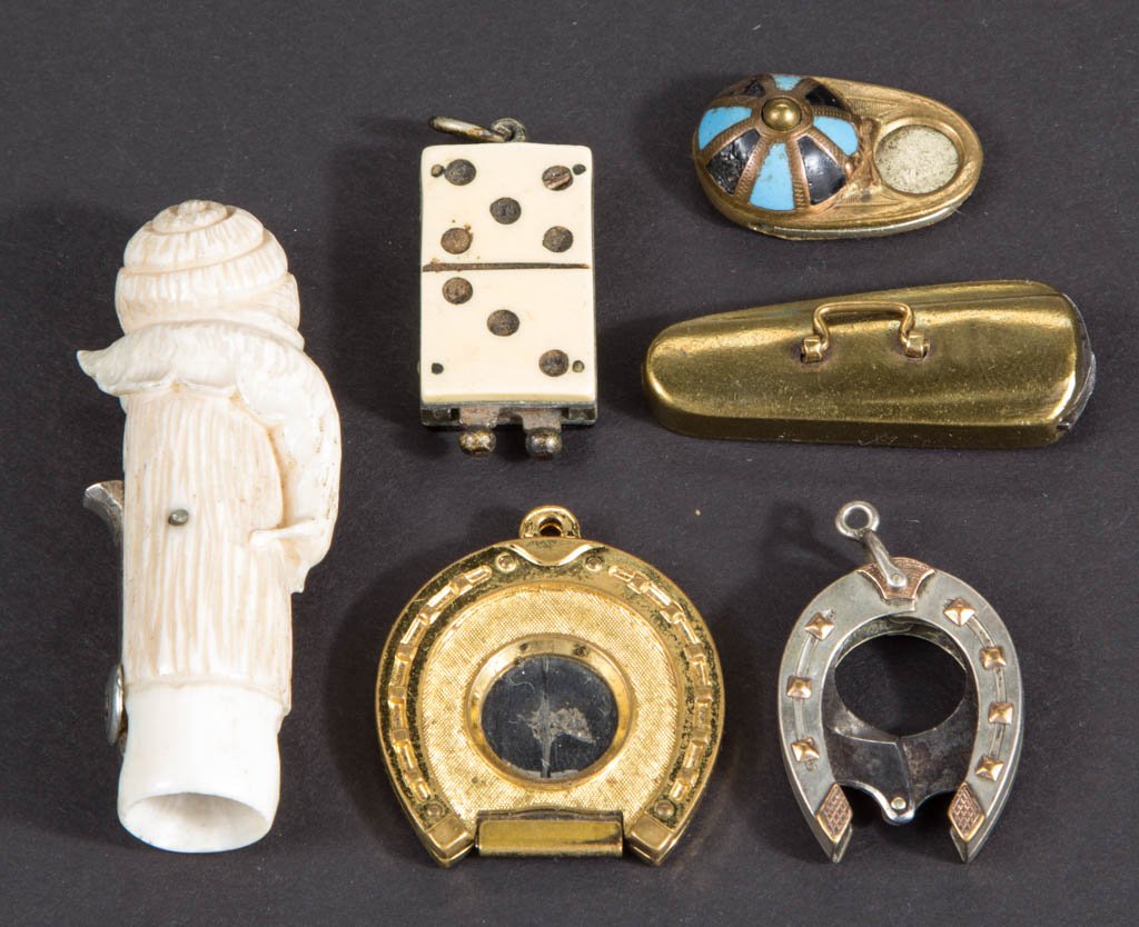 ASSORTED FIGURAL CIGAR CUTTERS, LOT OF SIX (1 of 1)